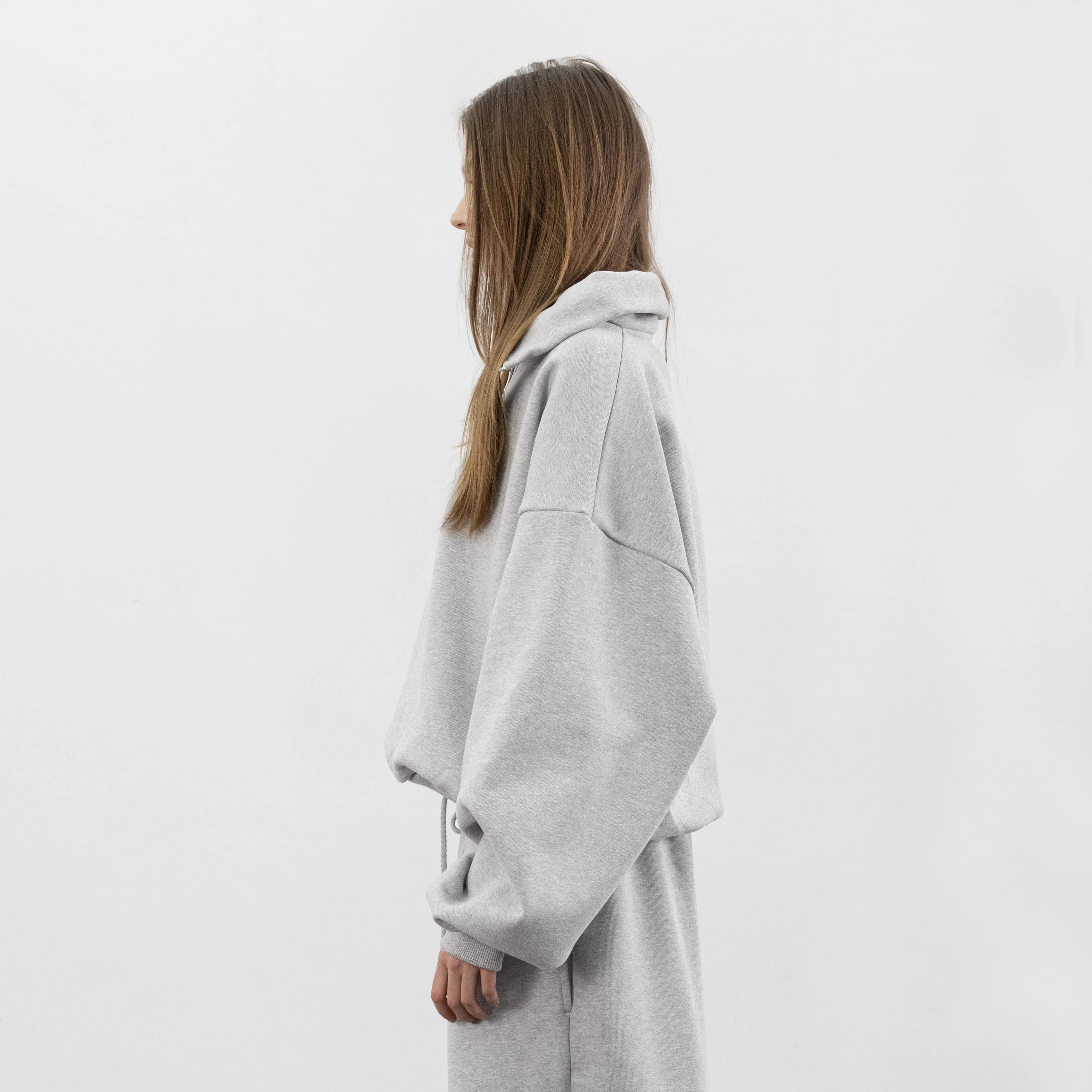 Balloon Fleece Quarter Zip (Grey) - Image 3