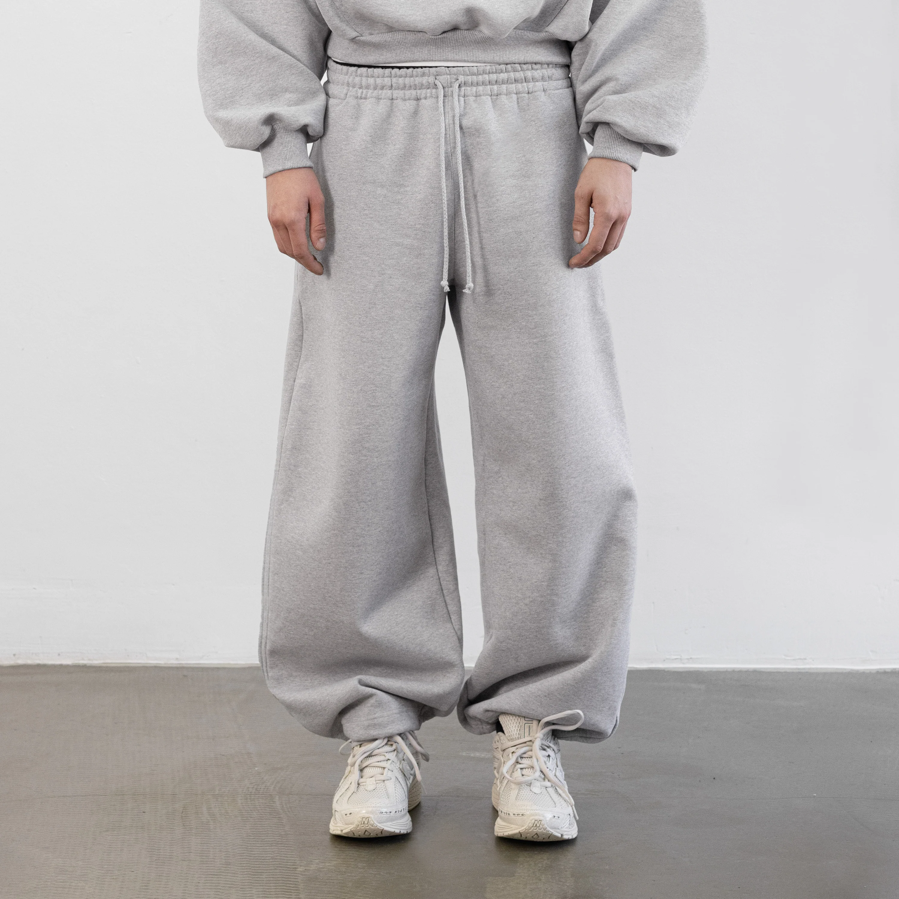 Balloon Fleece Sweatpants (Grey) - Image 3