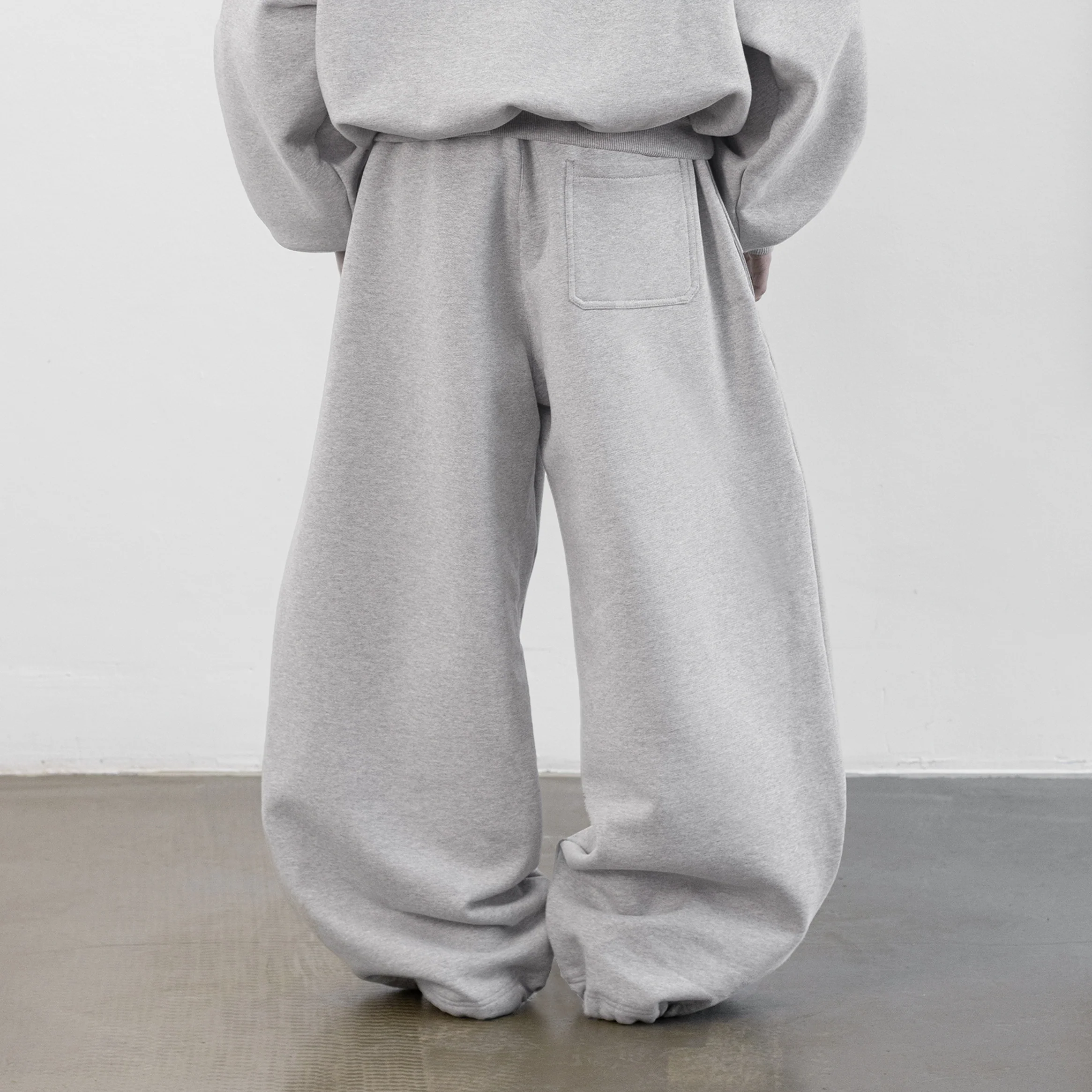 Balloon Fleece Sweatpants (Grey) - Image 6