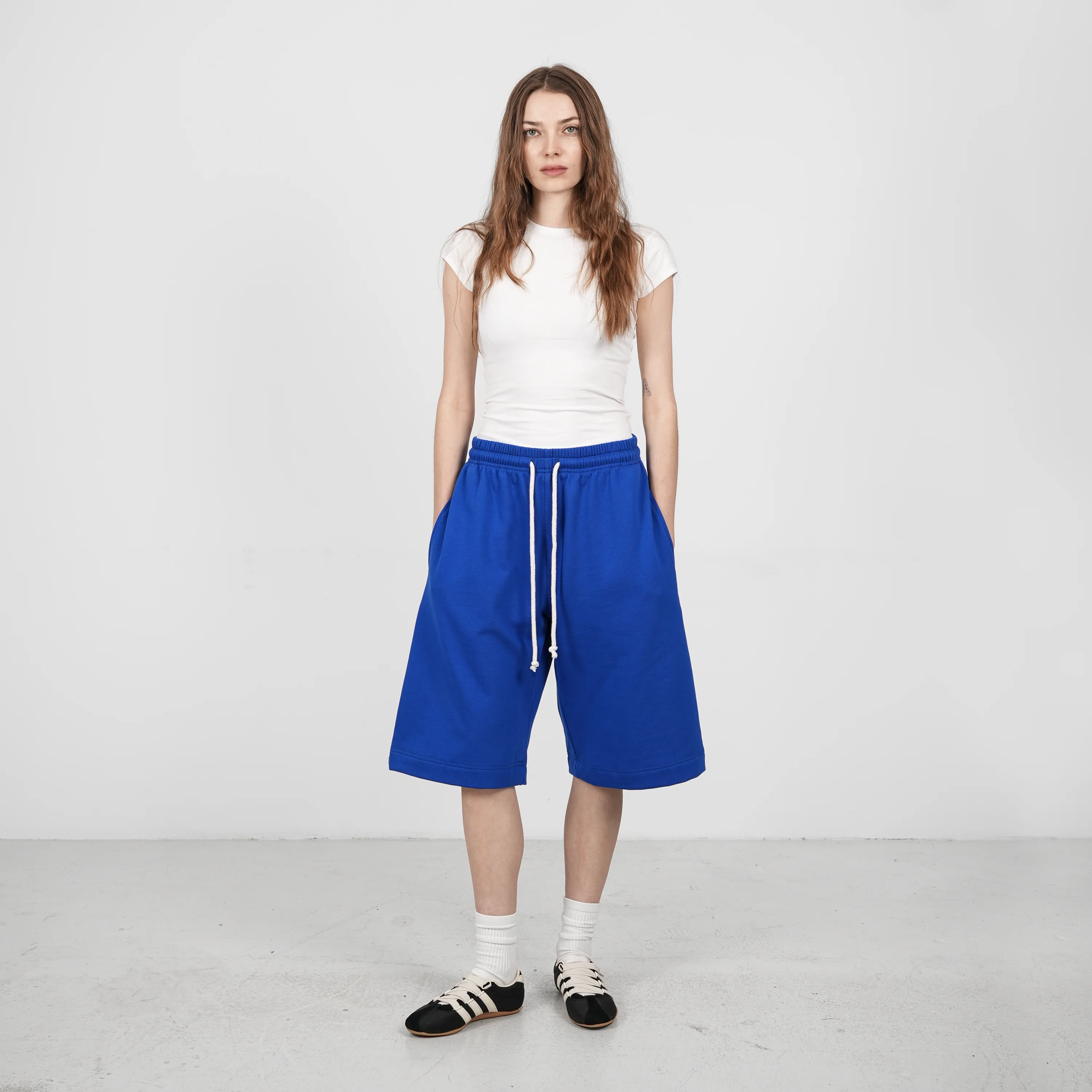 Barrel Flowy Shorts (Cobalt Blue) - Image 3