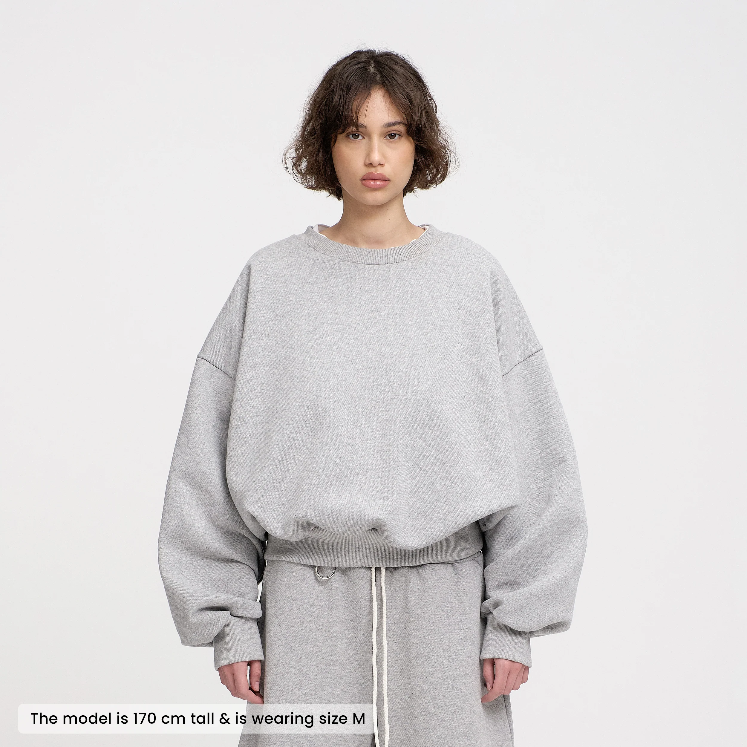 Boxy Crewneck (Grey) - Image 2