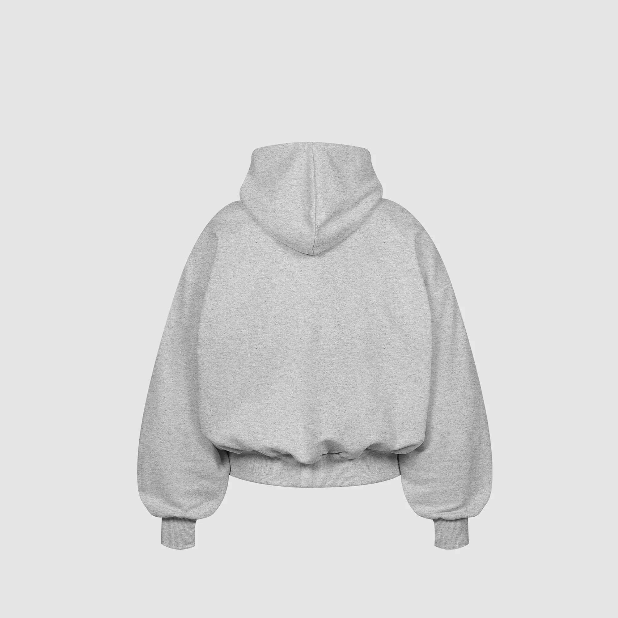Boxy Flowy Hoodie (Grey) - Image 6