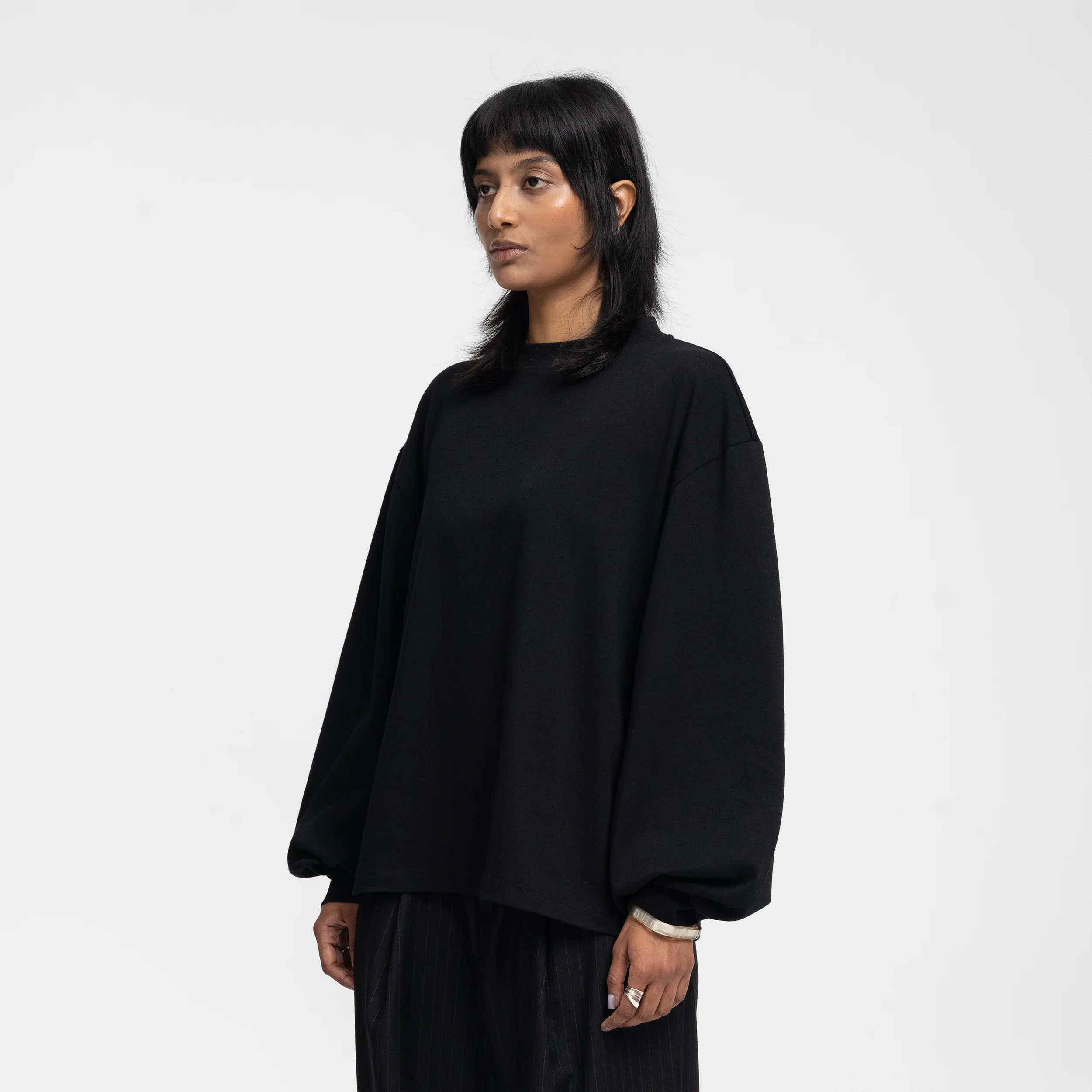 Boxy Longsleeve (Black) - Image 5