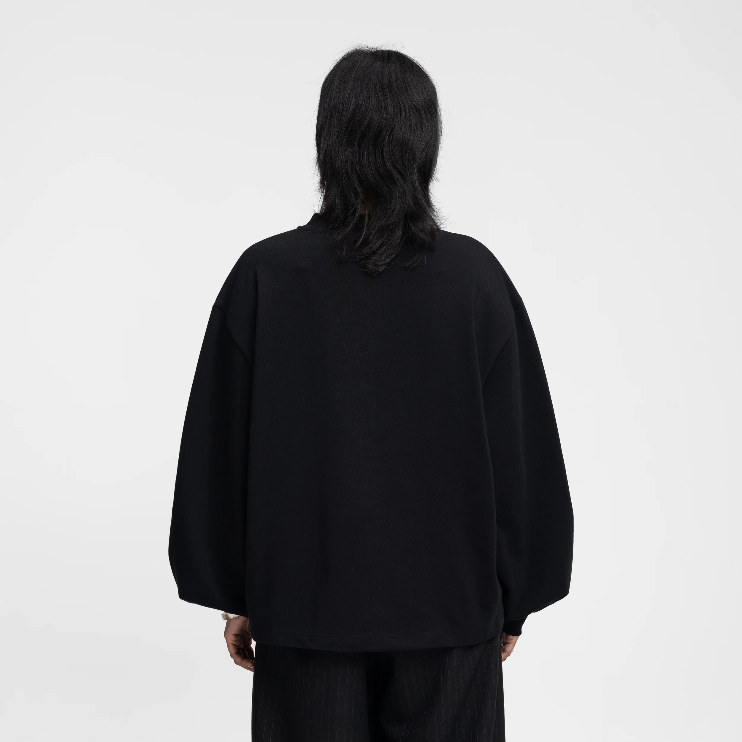 Boxy Longsleeve (Black) - Image 7