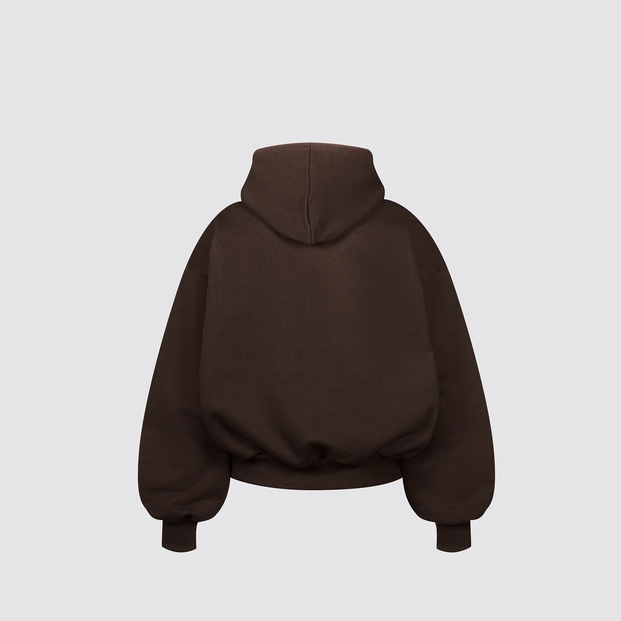 Boxy Ultra Heavyweight Hoodie (Dark Chocolate) - Image 4