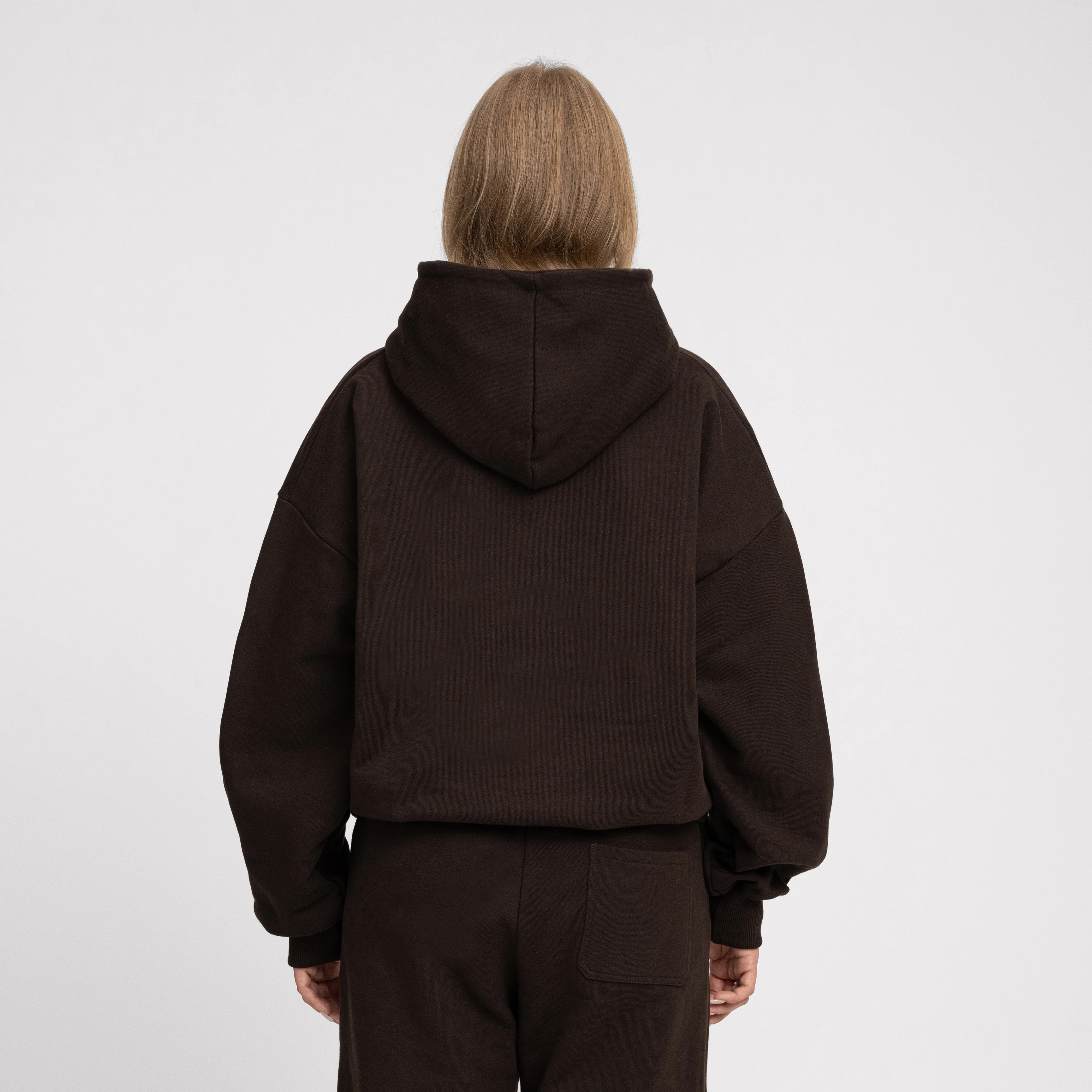 Boxy Ultra Heavyweight Hoodie (Dark Chocolate) - Image 7