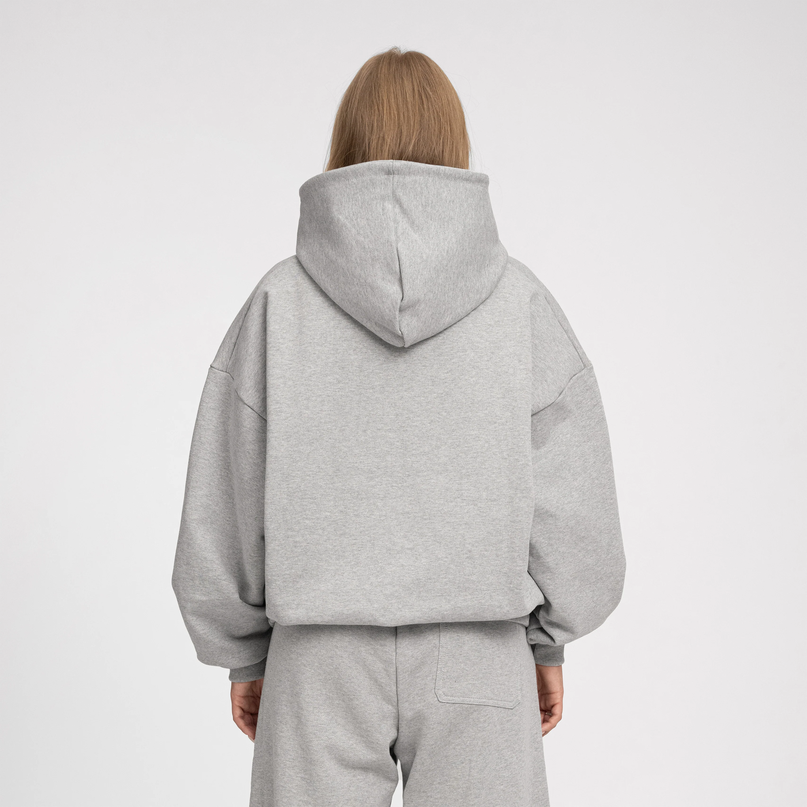 Boxy Ultra Heavyweight Hoodie (Grey) - Image 10