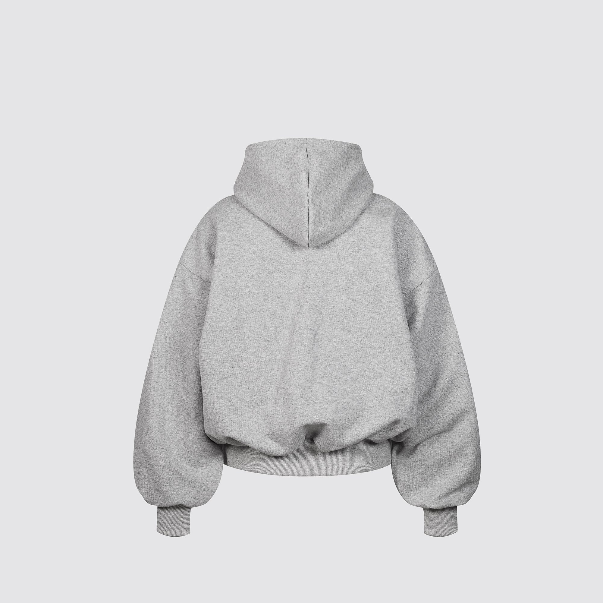 Boxy Ultra Heavyweight Hoodie (Grey) - Image 3