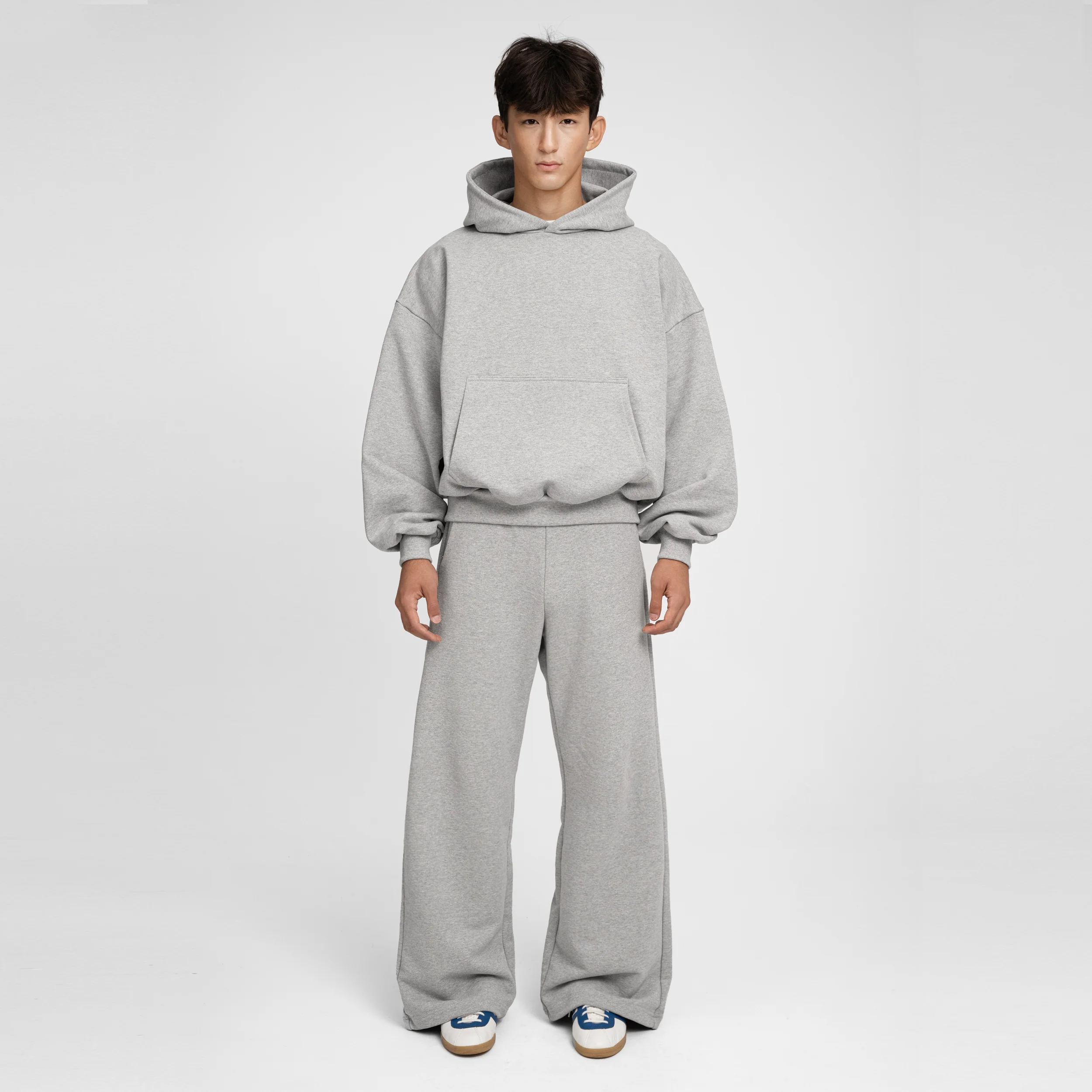 Boxy Ultra Heavyweight Hoodie (Grey) - Image 6