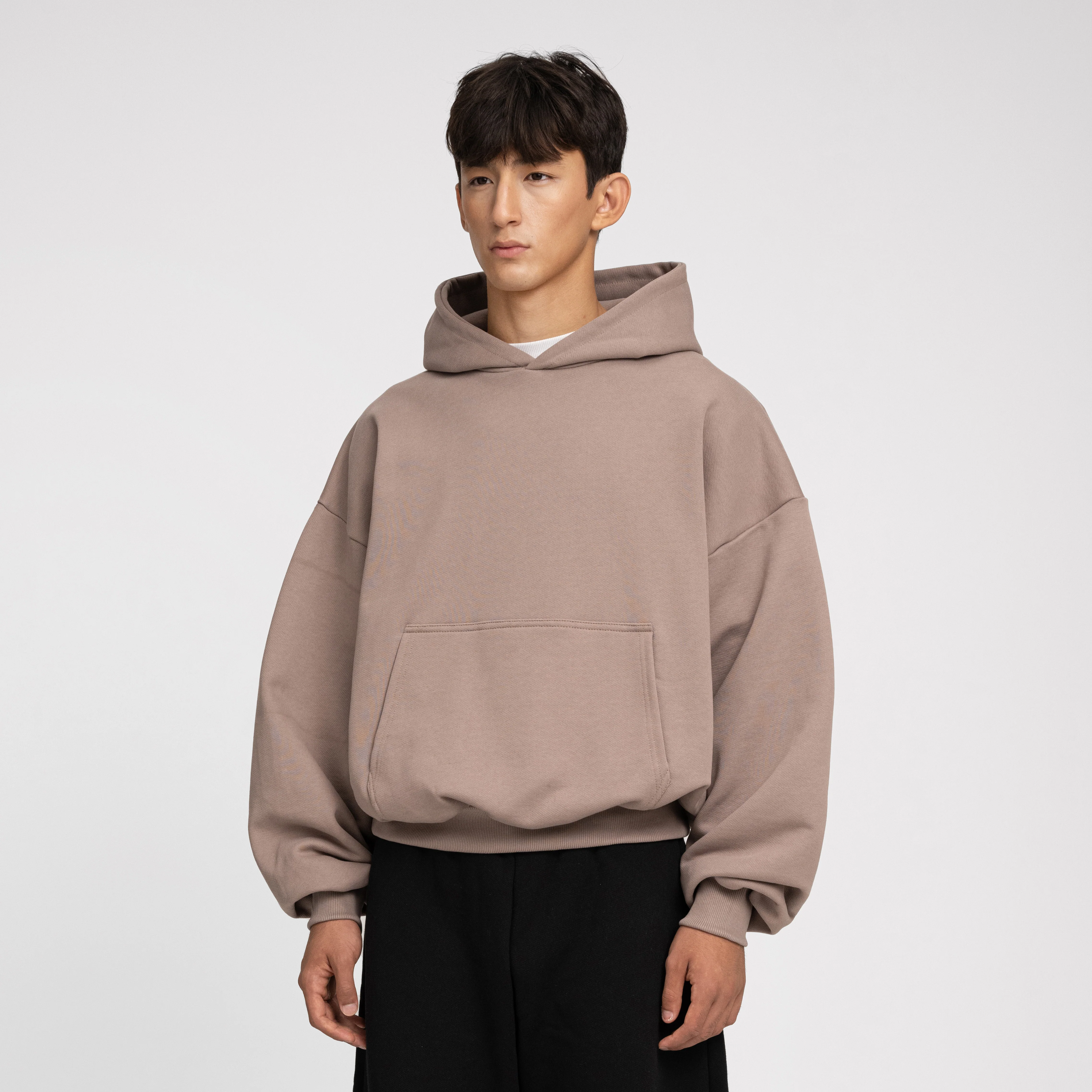 Boxy Ultra Heavyweight Hoodie (Hazelnut) - Image 6