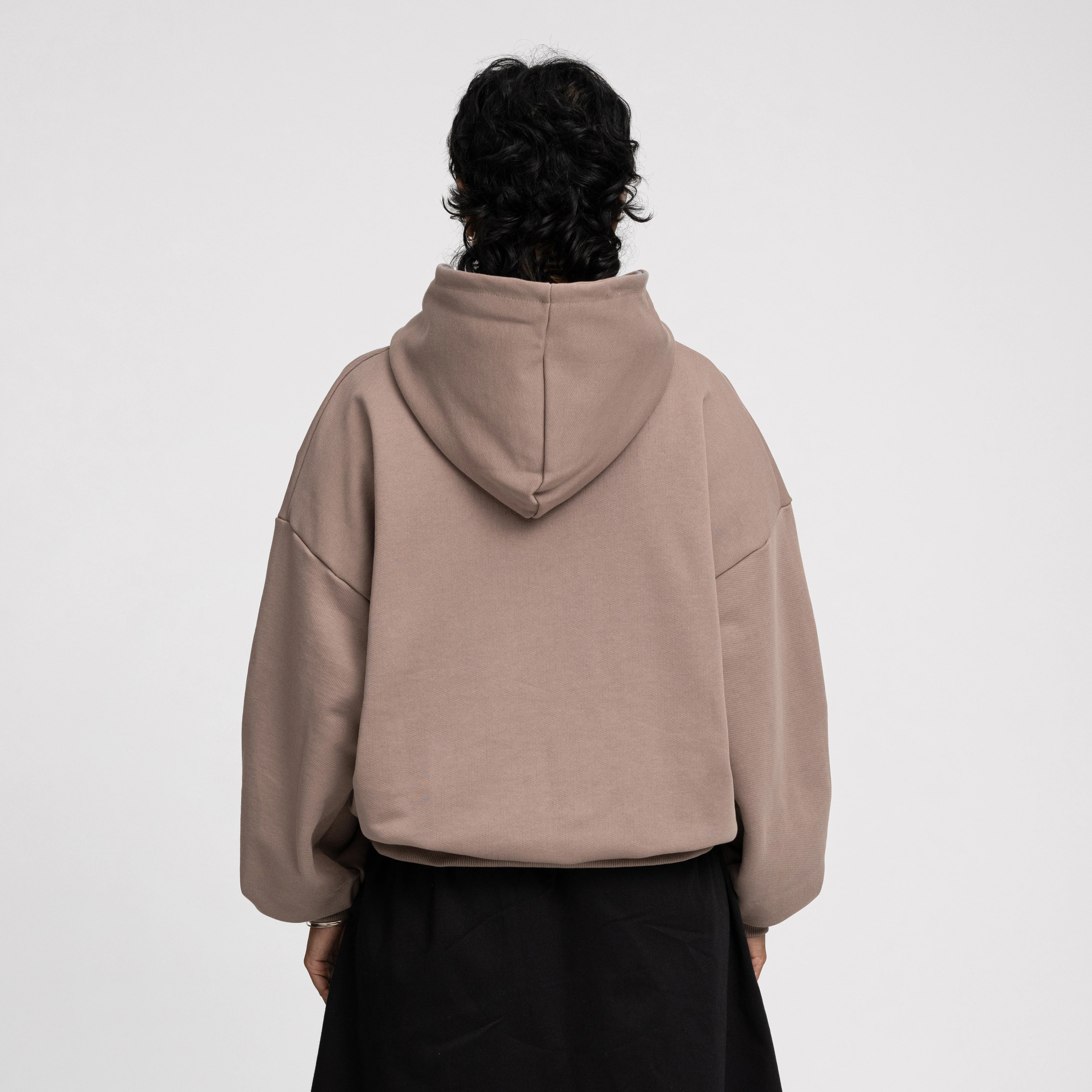 Boxy Ultra Heavyweight Hoodie (Hazelnut) - Image 7