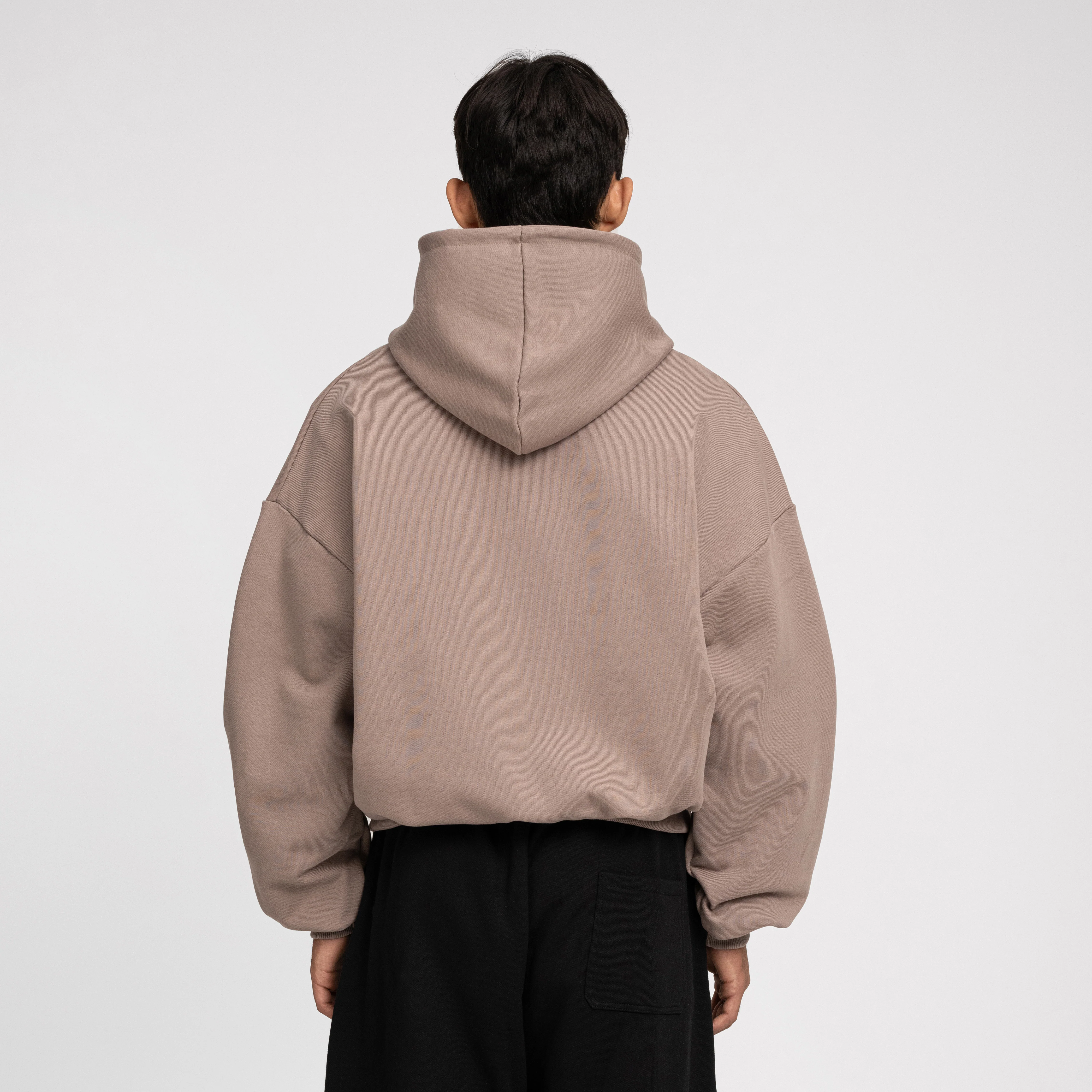 Boxy Ultra Heavyweight Hoodie (Hazelnut) - Image 8