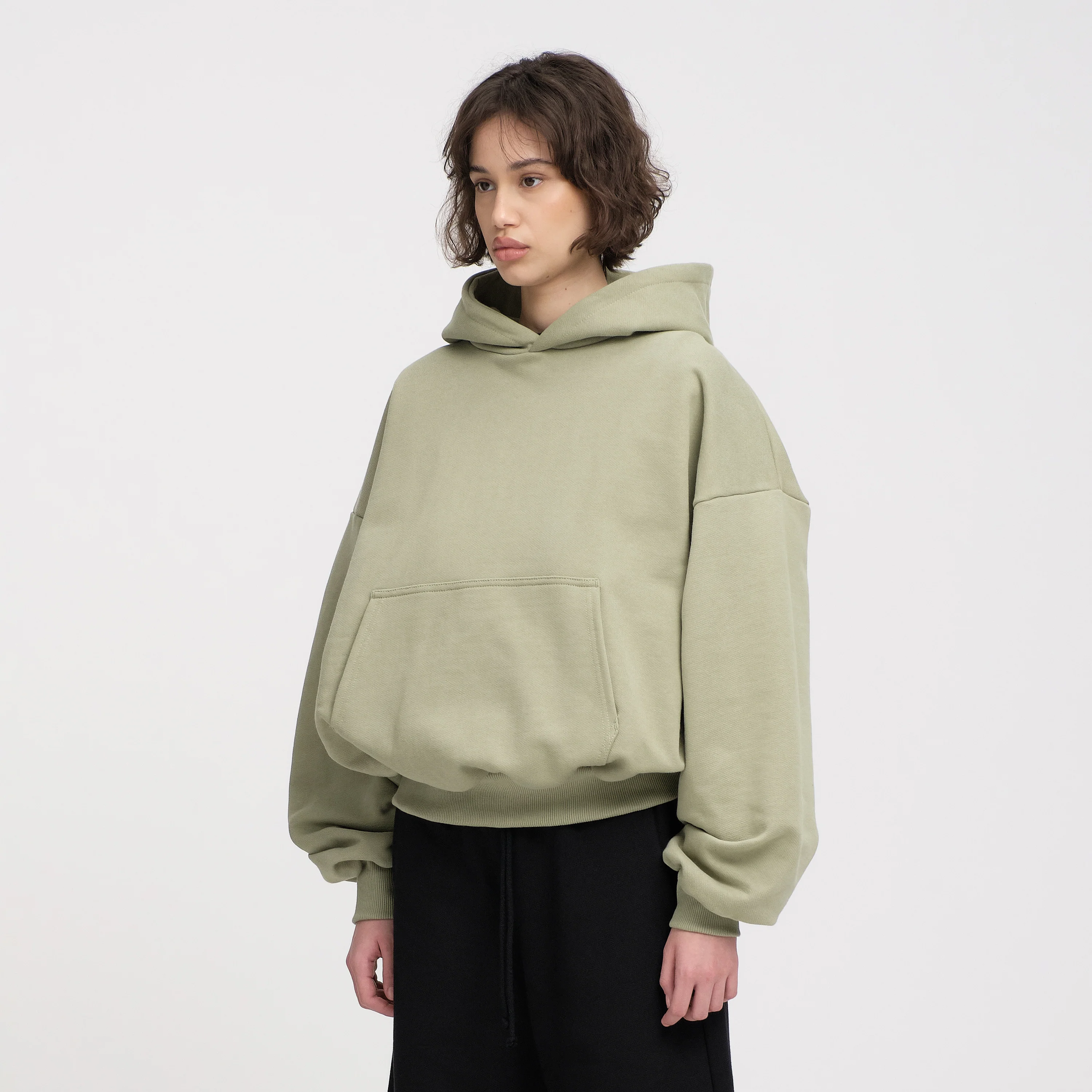 Boxy Ultra Heavyweight Hoodie (Pistachio) - Image 5
