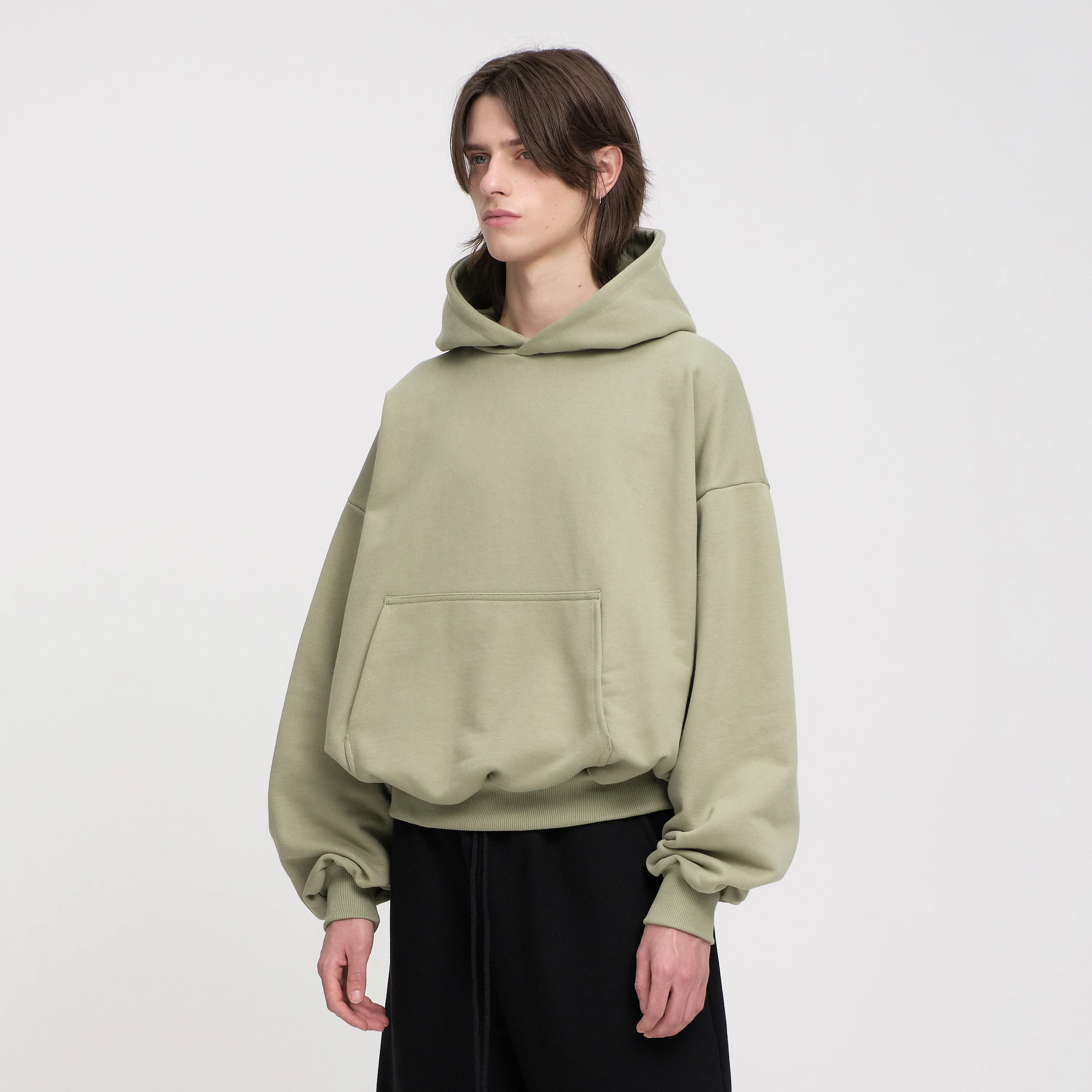 Boxy Ultra Heavyweight Hoodie (Pistachio) - Image 6