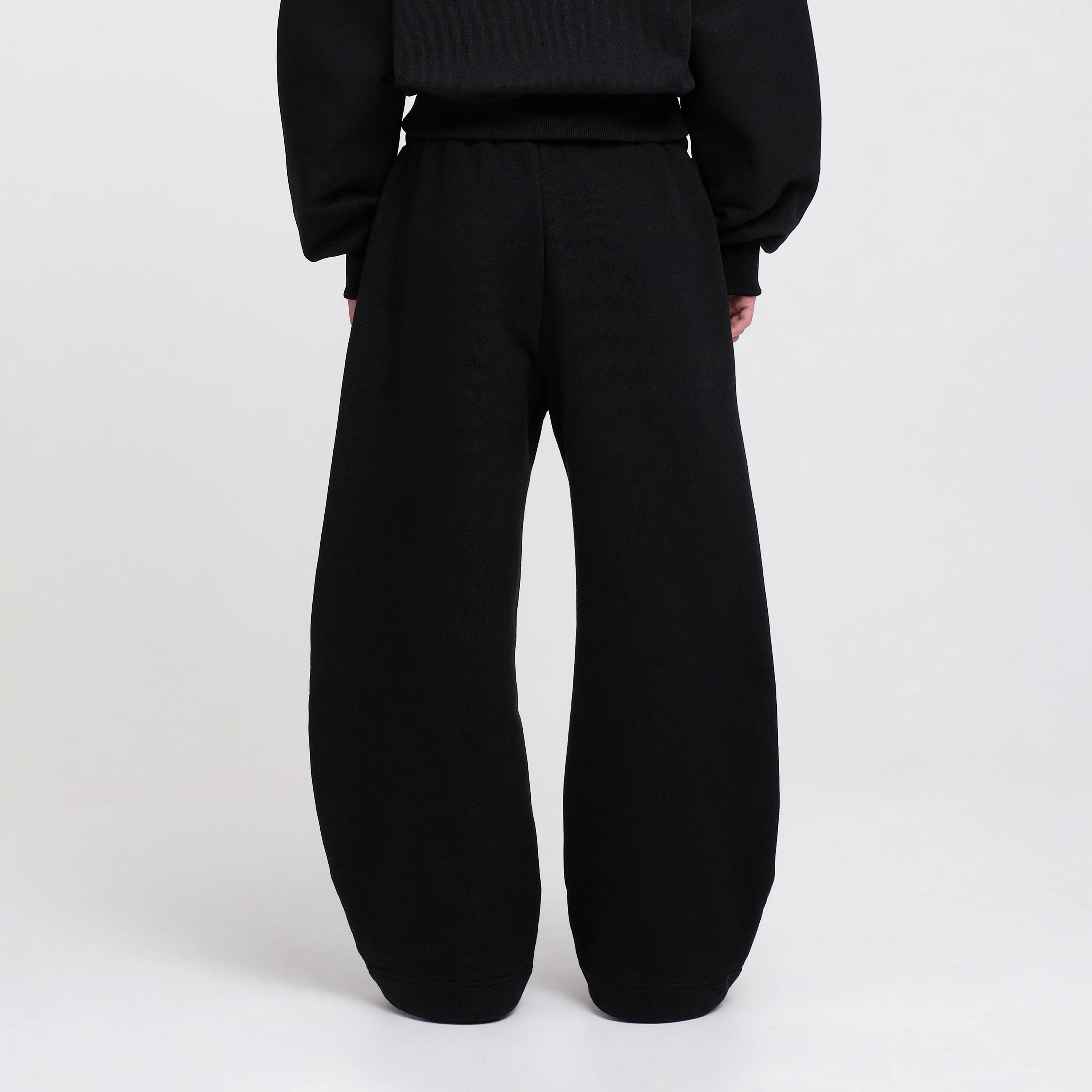Ultra Heavyweight Barrel Sweatpants (Black) - Image 8