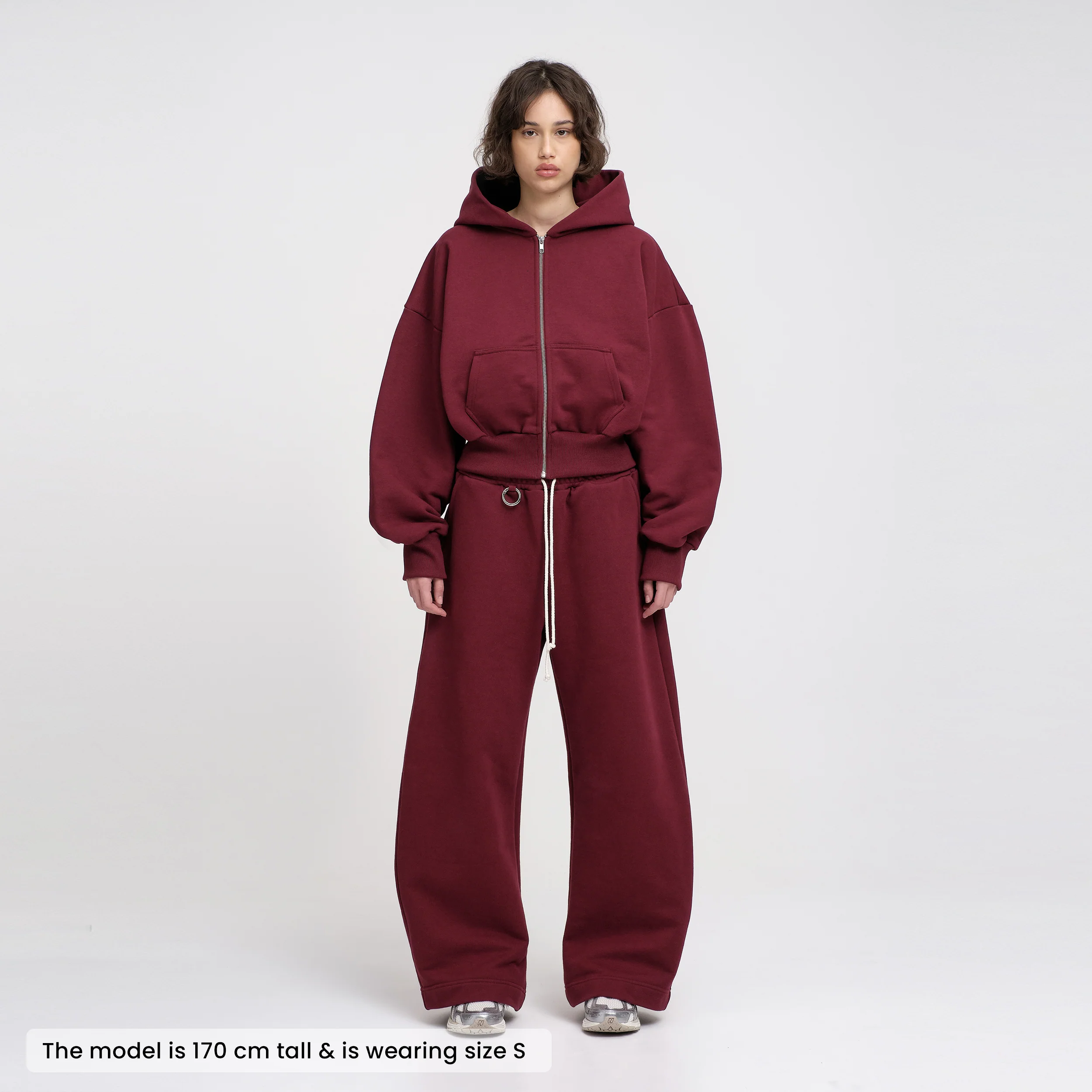 Ultra Heavyweight Barrel Sweatpants (Dark Cherry) - Image 4
