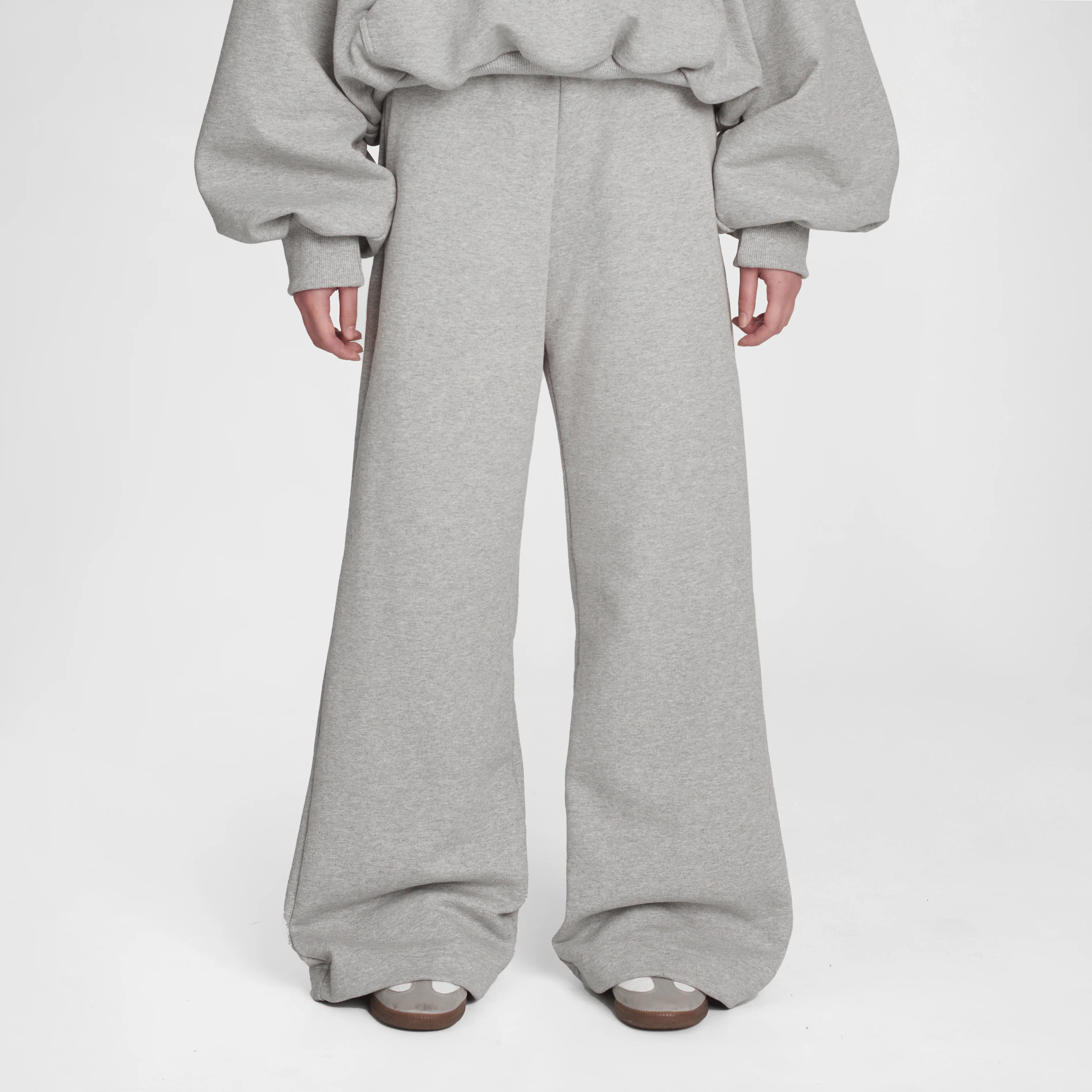 Ultra Heavyweight Bell Sweatpants (Grey) - Image 2